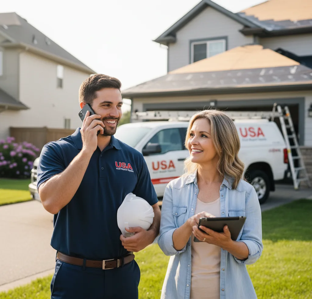 USA Roof Repair Experts customer support in Pomfret